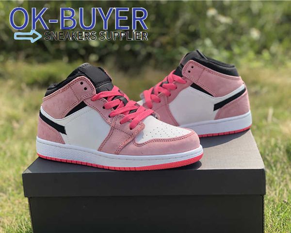 

golf shoe jumpman women's basketball shoes men's 1 s dirty-pink colour outdoor sports sneaker with box