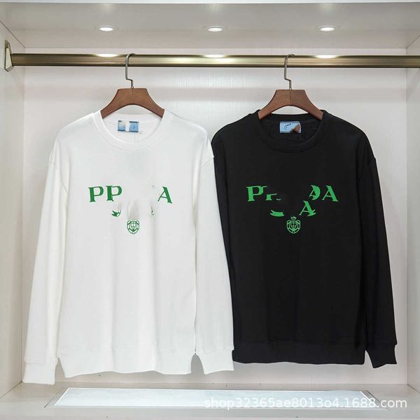 

women's hoodies & sweatshirts autumn new flocked round neck loose casual sweater slouchy style versatile top, Black