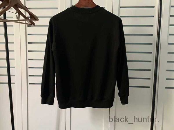 

men's hoodies barman designer sweatshirts autumn winter new balman cotton loose letter gold button long sleeve terry sweater ins lovers, Black