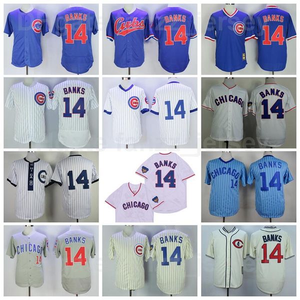 

vintage baseball 14 ernie banks jersey retro 1909 1929 1942 1968 cooperstown cool base pinstripe pullover blue white grey beige 1969 1988 19, Blue;black