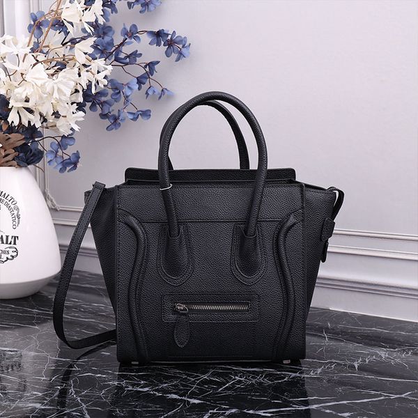 

20/26/30cm shopping bag designer tote bags women classic crossbody handbags cowhide genuine leather casual tote open purse large capacity wh