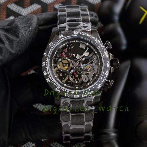 

men's automatic mechanical watch 40mm designer classic all stainless steel watches folding buckle sapphire waterproof watch luminous mo, Slivery;brown