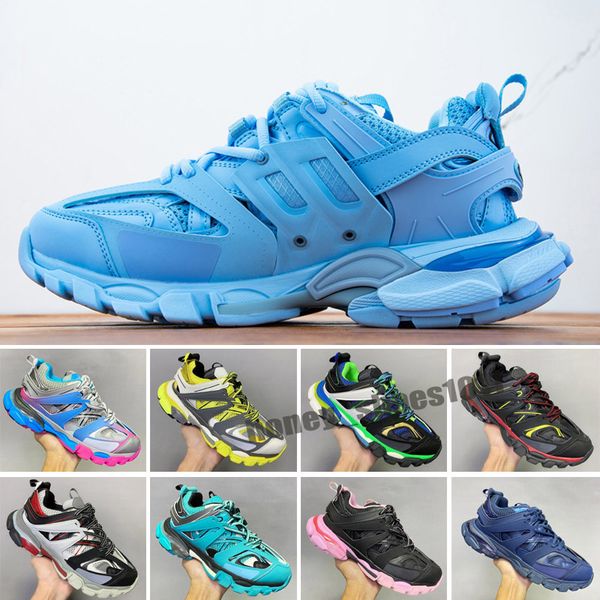 

paris triple s track 3.0 gomma mens womens chaussures sneakers triple white red casual platform outdoor shoes sports trainer h011