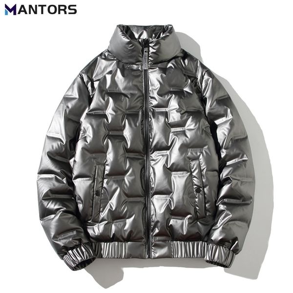 

mens down parkas mantors winter white duck down jacket mens thicken warm down jacket casual parkas coat windproof reflective coating outerwe, Black