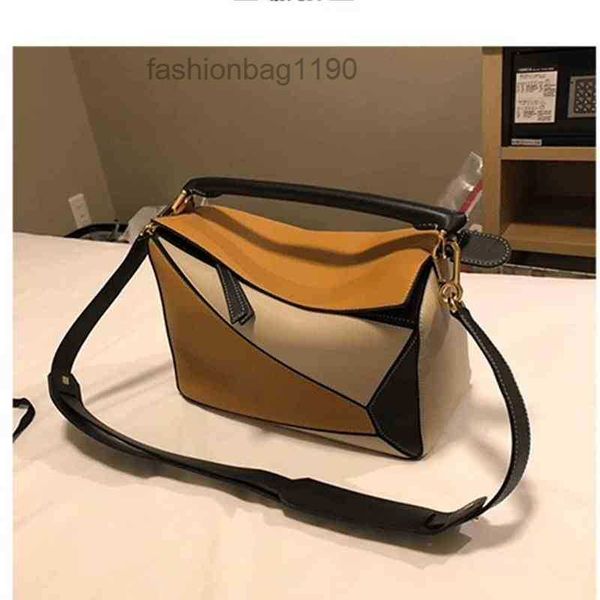 

bag geometric fashion designer bags loews pillow autumn winter trend single diagonal span portable leather women's splic cfav