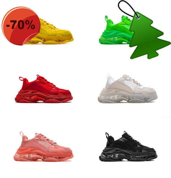 

paris fashion shoes men women triple -s sneakers designers vintage platform casual shoe tennis increasing flat trainers jogging