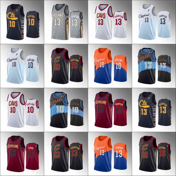 

college wearjersey men's cleveland cavaliers''basketball darius garland tristan thompson cedi osman jersey, Black