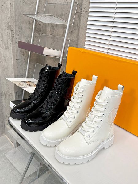 

winter ladies ankle boots designer smooth ladies boot black platform shoes white bootss lace up brand ankles booties belt box