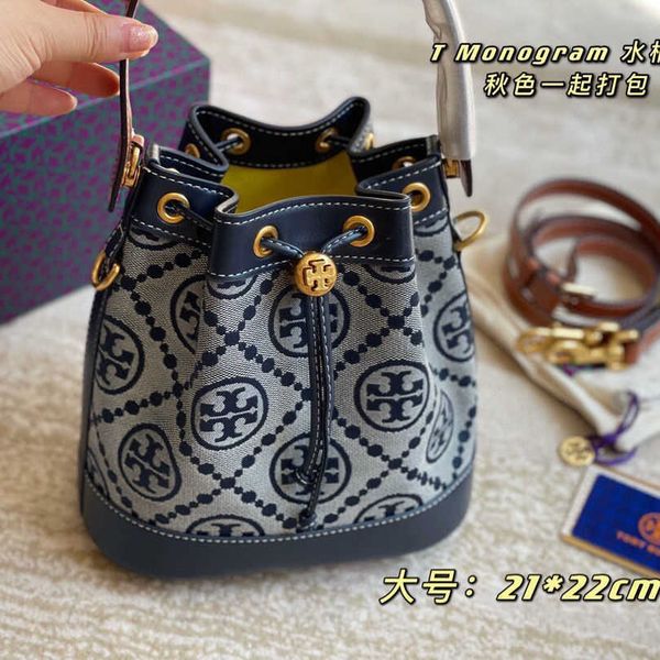

designer bags torys bag burchs woman's handbag leather new women's bag tb miller old drawstring blue flower shoulder cross carryin