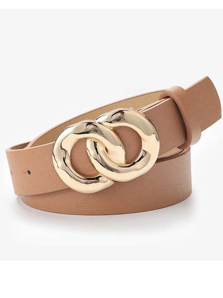 

belts women soft faux leather double ring buckle waistband 2022 new vintage decorative casual all-match jeans ladies g221010, Black;brown