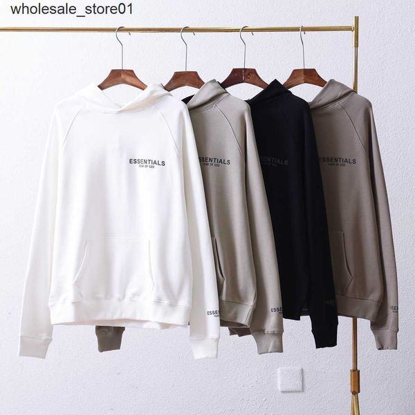 

new men's hoodies designer sweatshirts spring essential sweater letter loose men women lovers hooded sweater, Black