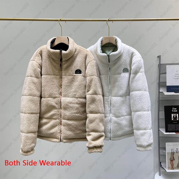 

men designer jackets winter tech fleece jacket women fashion outerwear coats warm thick lamb puffer, Black;brown