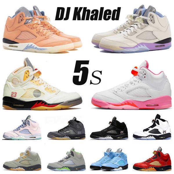 

jumpman 5 5s dj khaled x we the basketball shoes j5s offs white v mens pinksicle fire red black muslin florida gators green bean