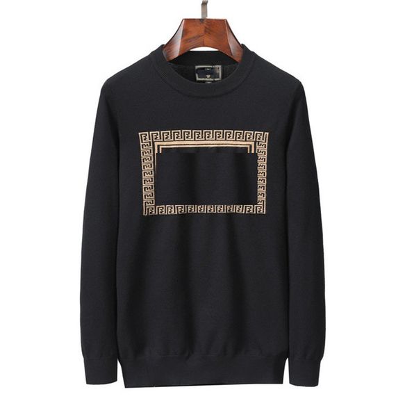 

the latest men's and women's designer brand sweaters fashion classic warm autumn/winter sweater. 001, White;black