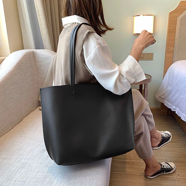 

high-quality large-capacity handbag simple portable large commuter bag handbag tote bag student schoolbag