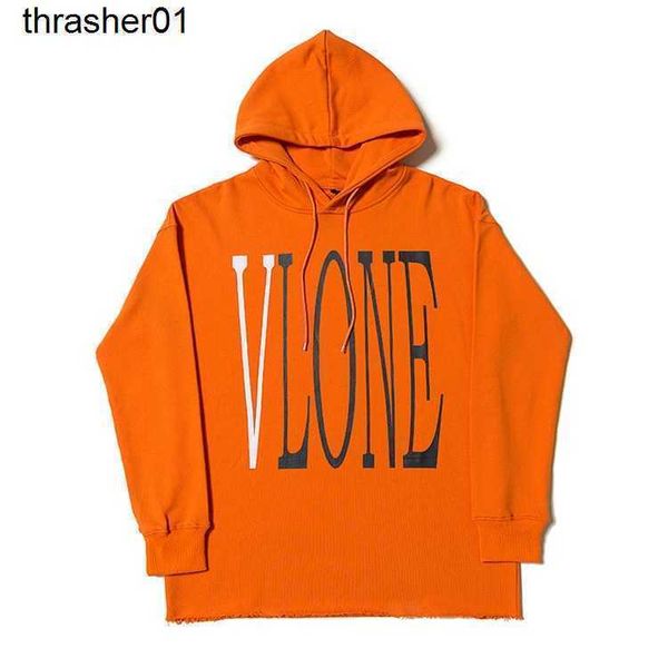 

new mens designer vloness sweater fashion brand men's women's orange loose hoodie, Black