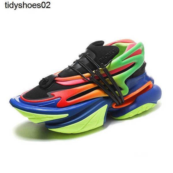 

men's and women's couple shoes balmanss spaceship thick soled daddy shoes fashion sports shoes, Black