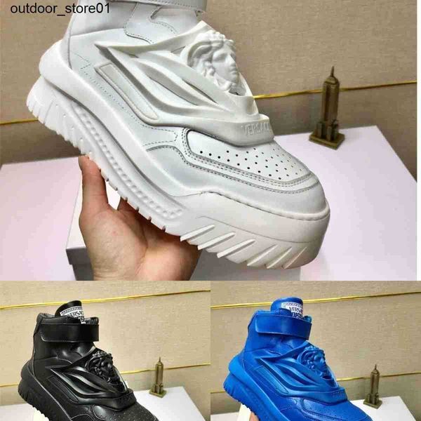 

italy odissea sneakers designer sneaker casual shoes strong tide spring autumn men women fashion trend versatile thick soled calfskin versat, Black