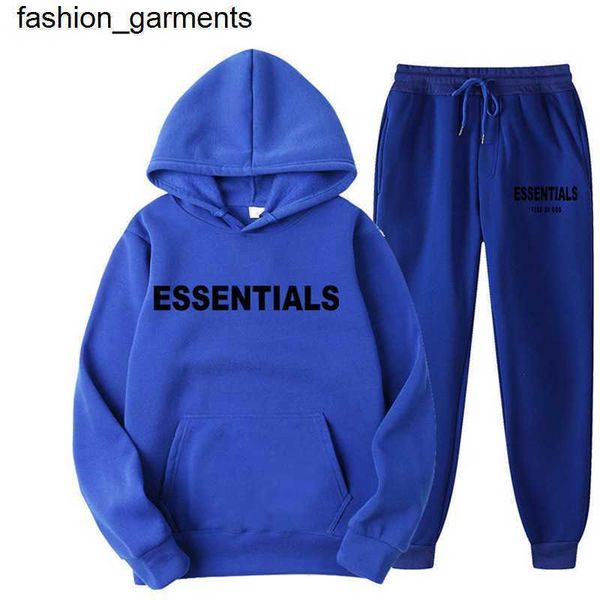 

men autumn designer new essential printed sportswear hoodie sweater set, Gray