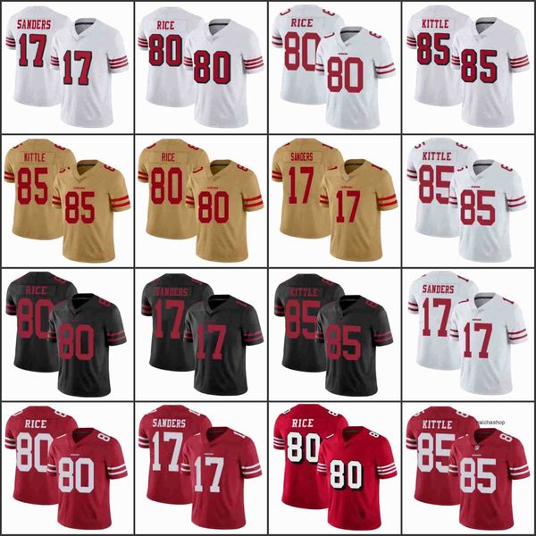 

jersey san''francisco''49ers''men #17 emmanuel sanders 80 jerry rice 85 george kittle limited''nfl&#, Black