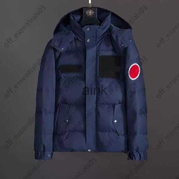 

mens thick down jacket in winter monclair fashionable warm trendy hooded jackets brand coat, Black