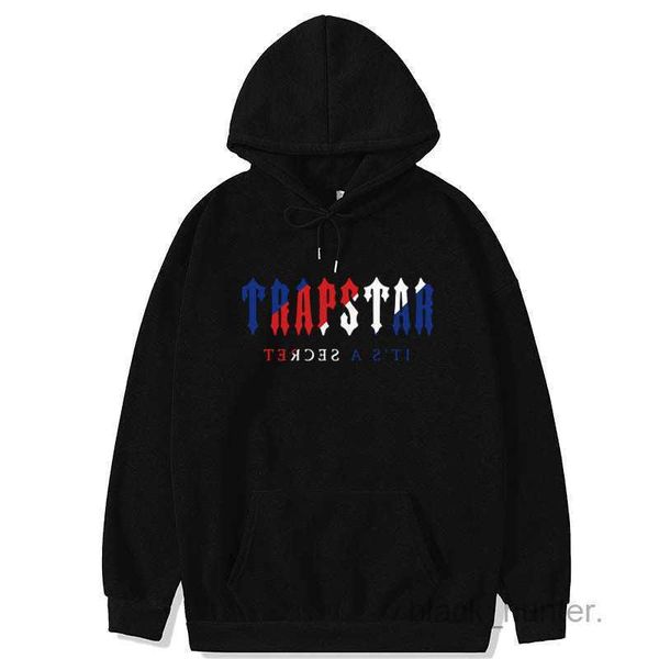 

mens hoodies trapstar desiger letter casual street youth cotton red black printing plush sweater