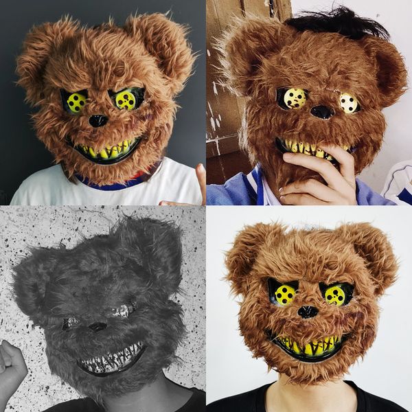 

cute party mask halloween masks bear rabbit plush mask cosplay rabbit masks stage performance halloween funny toys holiday supplies