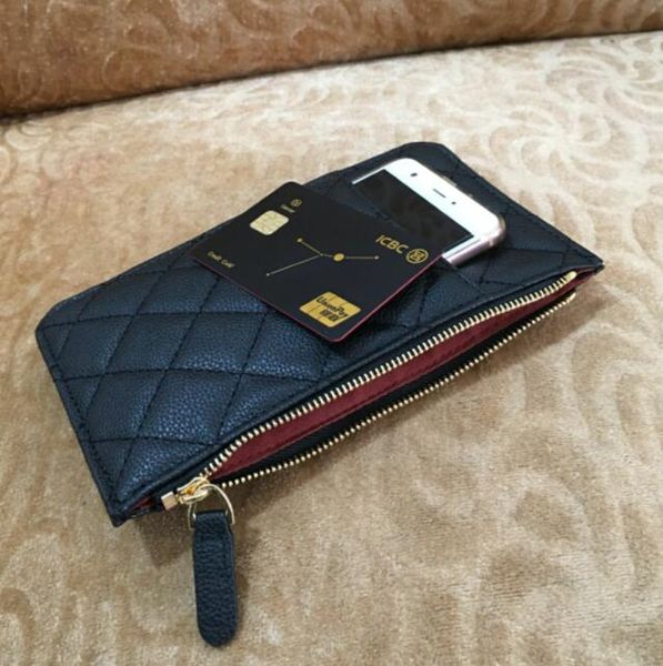 

designers card holders multifunctional combination wallets women mobile phone bags lady zipper pocket leather zero purse, Brown;gray