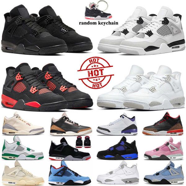 

2023 woman basketball shoes mens sneakers 4s university blue white sail black cat racer blue charity game katrina men women trainers size 36