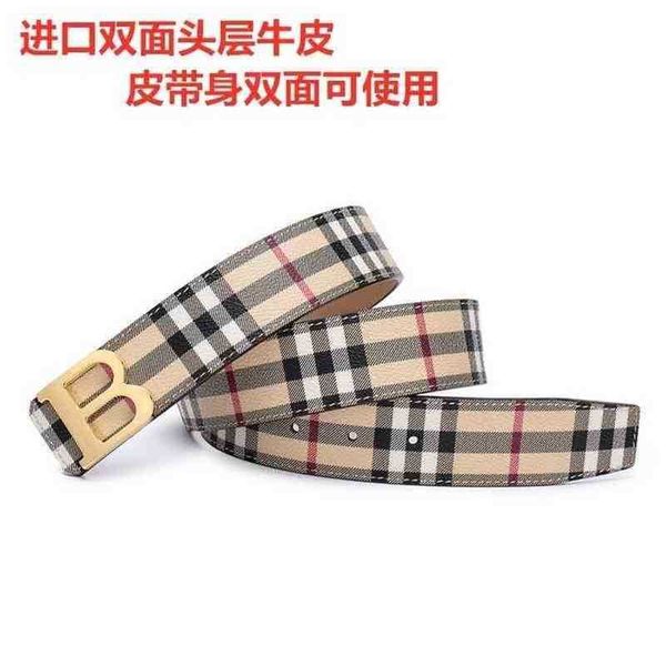 

burbrerys belts beltfashion leather luxury belt men's trendy young people's needle buckle head layer pure cow summer casual pants, Black;brown