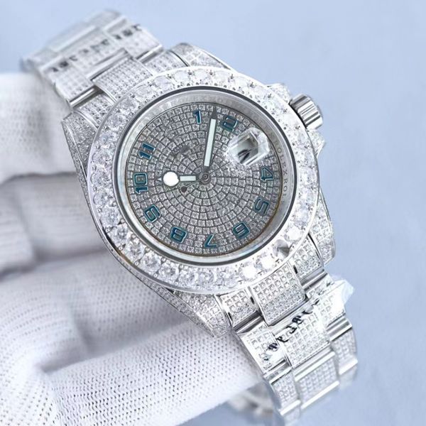 

highquality luxury designer watch mens womens movement watches wristwatches wristwatch stainless steel diamond automatic mechanical hubloe, Silver