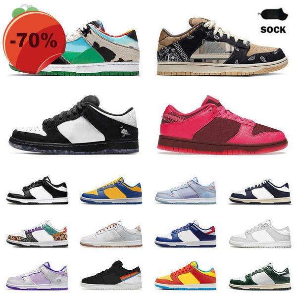 

panda chunk dunky cactus jack dunks lows running shoes sbs men women classic trainers sports black white grey fog unc vintage green lows