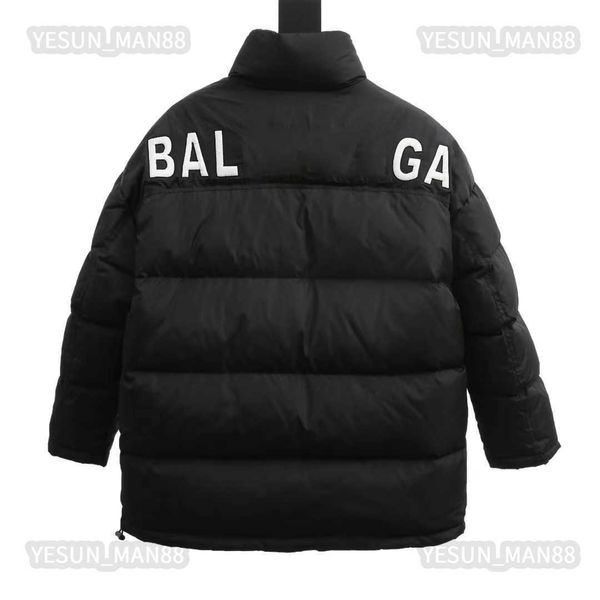 

womens designer balencigas down jacket winter fashion puffer jackets coat outerwear causal warm thickened parka, Black