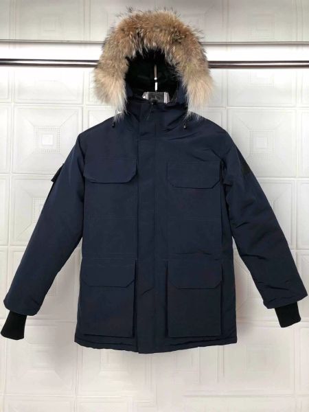 

men women designer down jacket bomber jackets adventure coat hooded fourrure outerwear thick warm suitable for extreme cold areas, Black