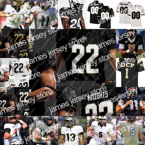 

american college football wear ucf knights football jersey mckenzie milton isaiah bowser ryan o'keefe josh celiscar johnny richardson j, Black