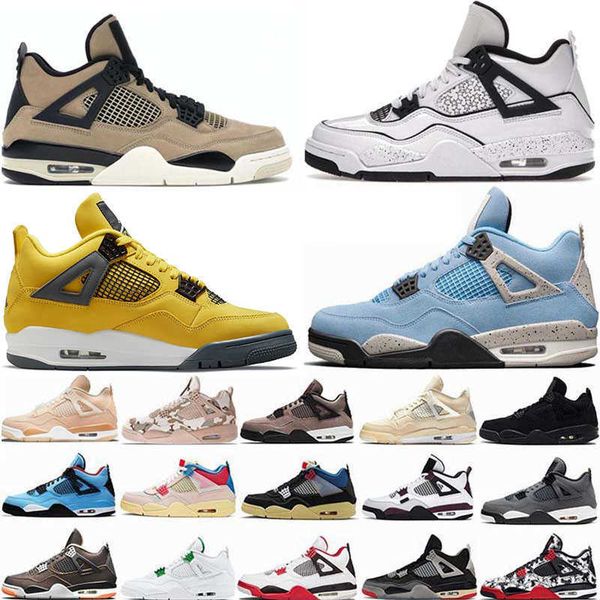 

basketball shoes sneakers black cat 4s university blue sail fire red bred jumpman 4 men og undefeated obsidian unc fearless eur 36-47