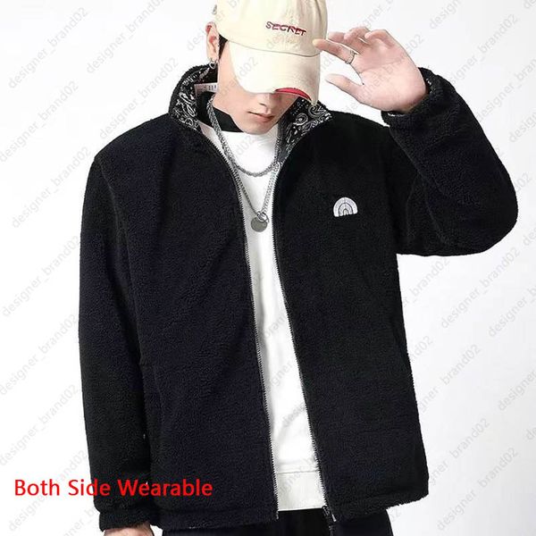 

designer jackets winter tech fleece jacket men women fashion coats warm thick lamb puffer, Black;brown