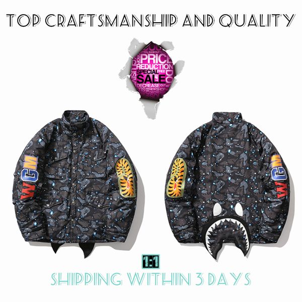 

mens jackets craftsmanship mens jackets shark mens star spots designers coat varsity cobranding stylist cotton clothes military style camouf, Black;brown