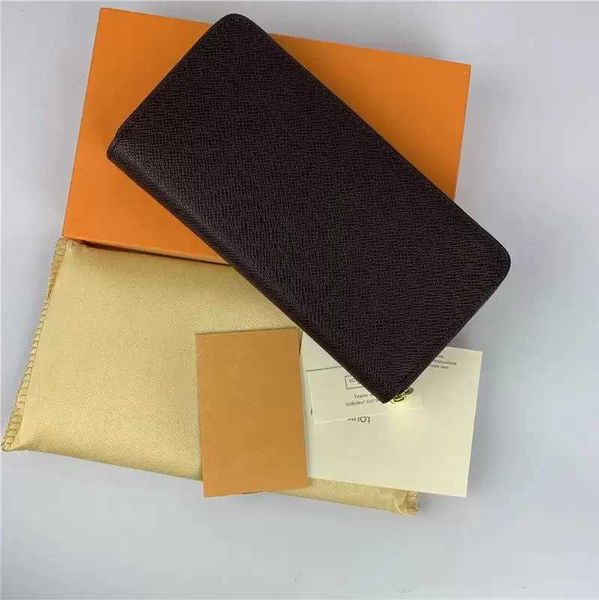 

fashion women men wallet genuine leather wallet single zipper wallets lady ladies long classical purse with box card 60017 lvity louisity vu, Red;black