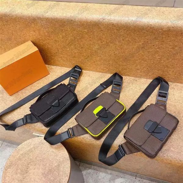 

luxurys waist bags men sport fanny pack designer crossbodybags 21.15cm trunk style brown print belt bag fashion waist packs lyb22015