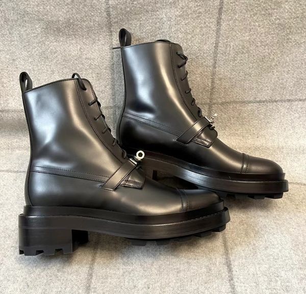 

luxurious brand funk women ankle boots black white calfskin leather kelly buckle motorcycle booties chunky sole lady martin boot eu35-40 wit