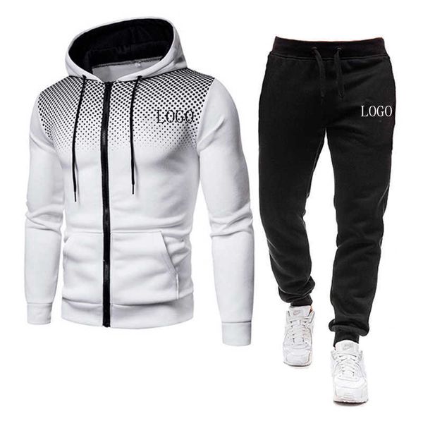 

2022 men's sportswear tracksuits suit brand track and field jacket male designer zipper jackets hoodie pants sweatshirt, Gray