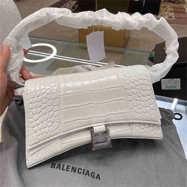 

designer hourglass bags balencigas handbags back sling crocodile embossed armpit one shoulder portable female