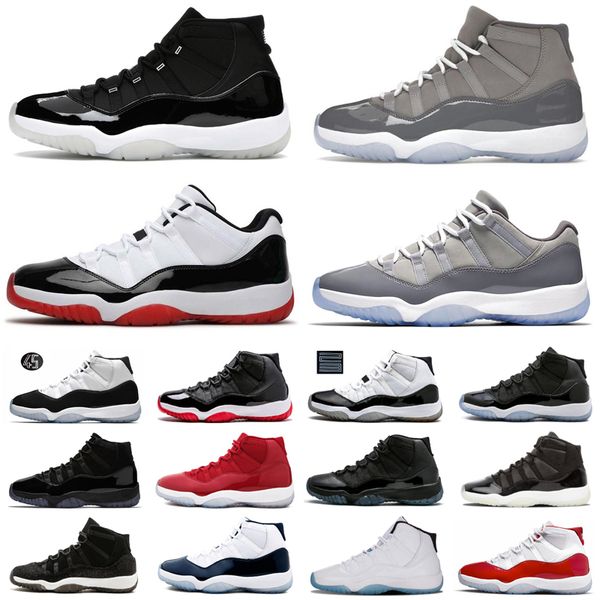 

mens basketball shoes jumpman high 11 low og 11s cool grey cherry pure violet 25th anniversary gamma blue bred concord men women sport sneak