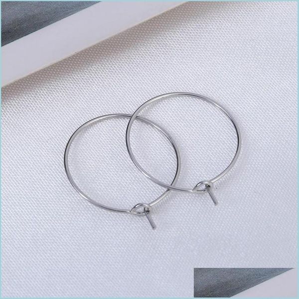 

stud stud 600pcs sier plated wine glass charm rings /earring hoops 25x21mm findings wholesale jewelry making finding 13 j2 drop deli dhfjh, Golden;silver