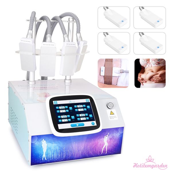 

new 4 plates cryotherapy cooling slimming machine for body fat removal