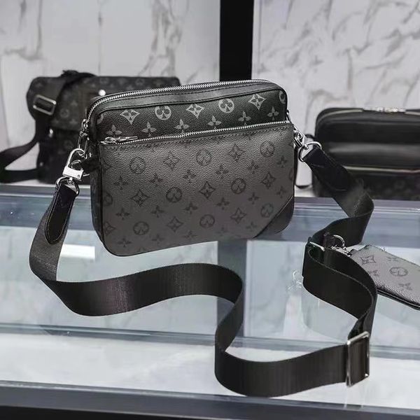 

3pcs leather women luxurys designers crossbody bag womens handbags wallet shoulder bags shopping tote louise purse vutton bag