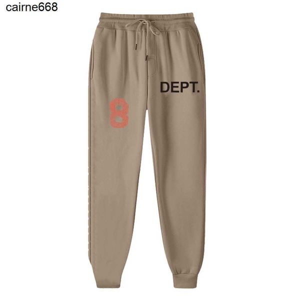 

men's pants galery dept alphanumeric designer printed men's women's loose plush pants, Black