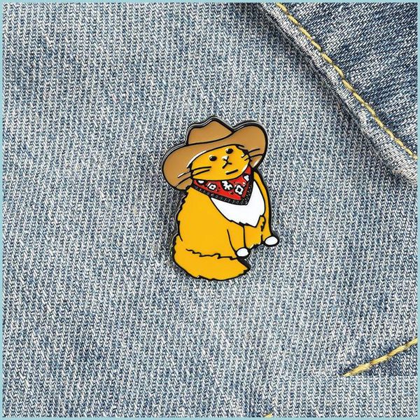 

pins brooches customized bk enamel pins cartoon cute cat backpack brooches man women fashion jewelry 1186 d3 drop delivery 2022 dhzrc, Gray