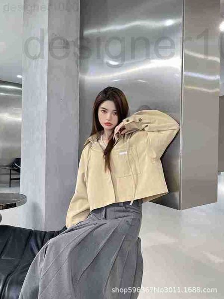 

men's jackets designer autumn 2022 new hooded short women's fashion casual small windbreaker long sleeve coat 157107 1ess, Black;brown